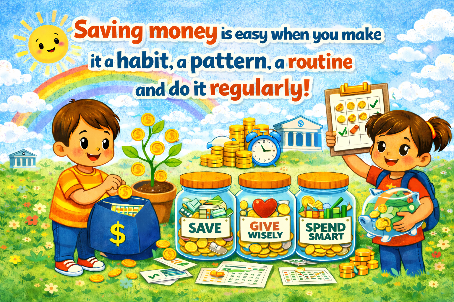 Saving money is easy when you make it a habit | It's a Habit Sammy Rabbit Storybook | Lesson Plan