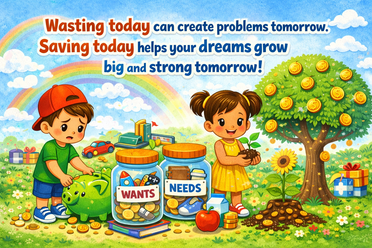 Saving and wasting money | It's a Habit Sammy Rabbit Storybook | Lesson Plan