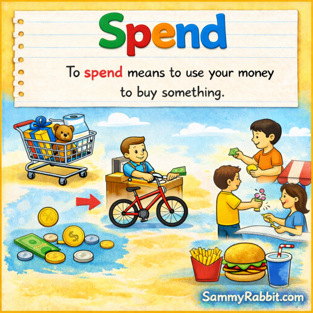 Spend: A Kid-Friendly Money Dictionary Definition