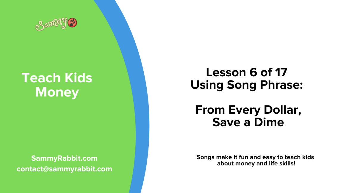 Teaching Tips for Lesson 6: From Every Dollar, Save a Dime!